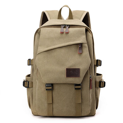 Large Capacity Canvas Travel Backpack for Men