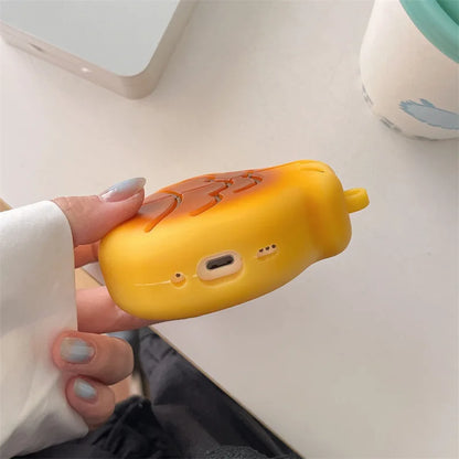 3D Taiyaki AirPods Case – Cute Cartoon Silicone Protective Cover