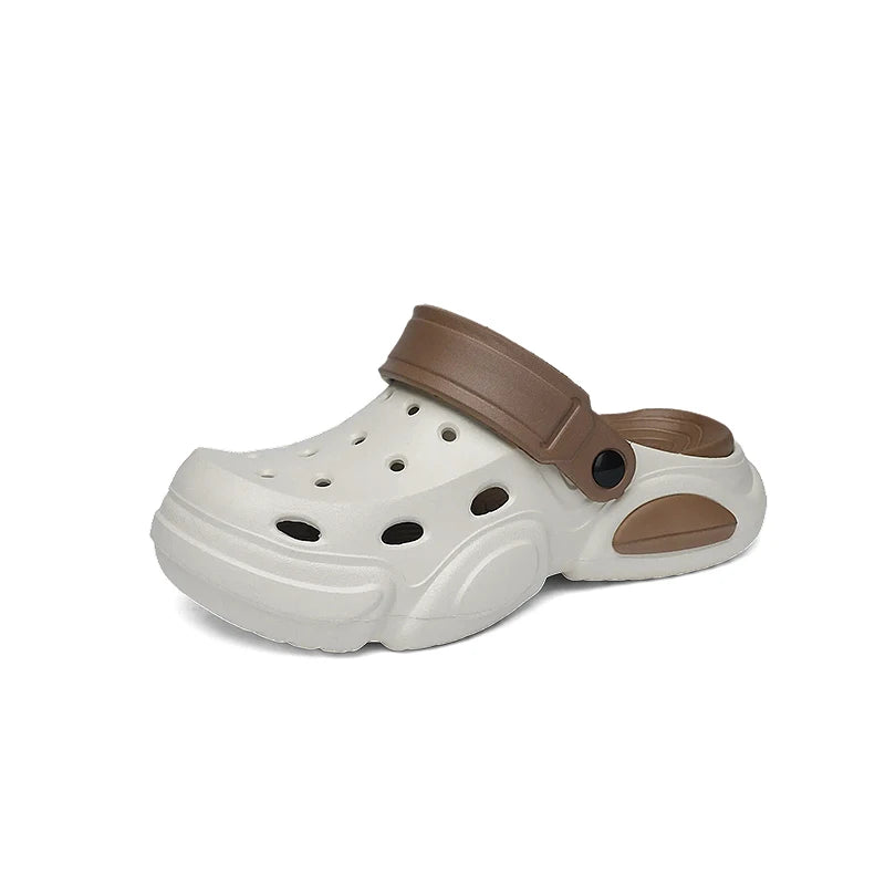 Men's Thick-Sole Clogs – Breathable Non-Slip Beach Sandals