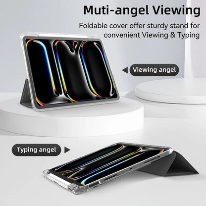 iPad Case with Pencil Holder – Fits iPad Pro 11/12.9/13, Air, Mini, 10th Gen & More