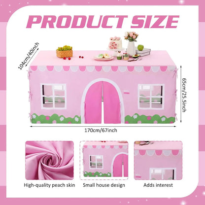 10FT x 7.5FT Kids Table Fort Playhouse Cover