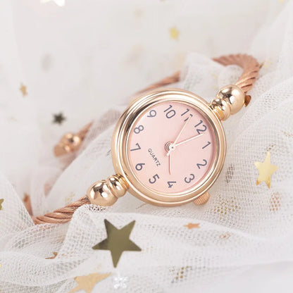 Women's Luxury Bracelet Bangle Watch – 2-Piece Set