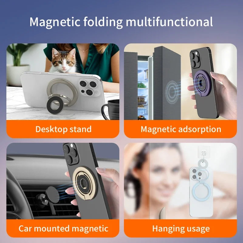 MagSafe Double-Sided Magnetic Ring Phone Grip & Kickstand