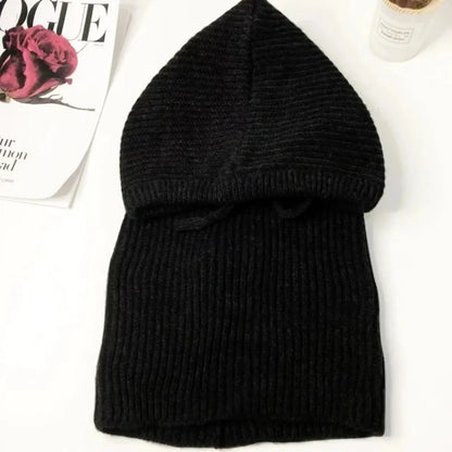 Balaclava Hooded Scarf – Women's Knit Winter Hood