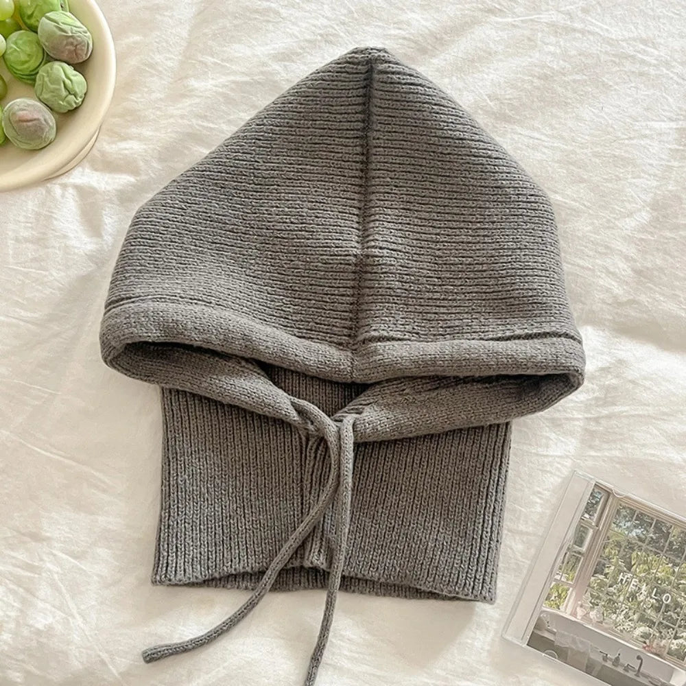 Balaclava Hooded Scarf – Women's Knit Winter Hood
