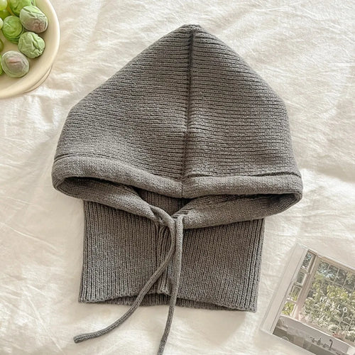 Balaclava Hooded Scarf – Women's Knit Winter Hood