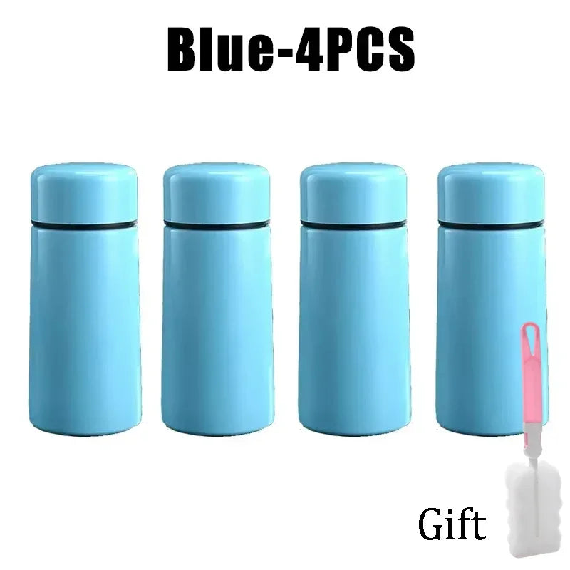 Mini Stainless Steel Thermos 160ml – Portable Pocket Flask for Coffee & Water