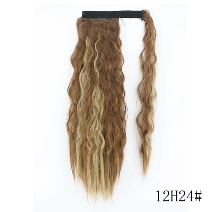 Wrap Around Ponytail Extension Synthetic Straight Hair 22-34 Inch
