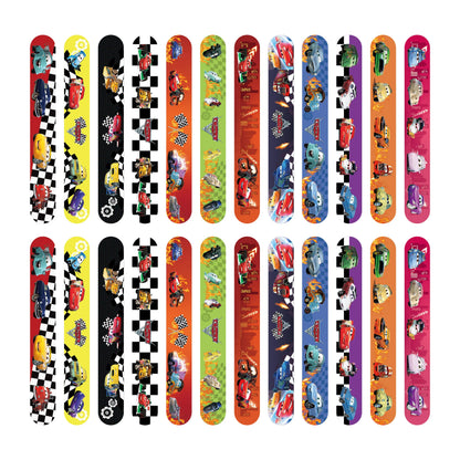 Disney Pixar Cars Slap Bracelets for Kids – 12-Pack Party Favors