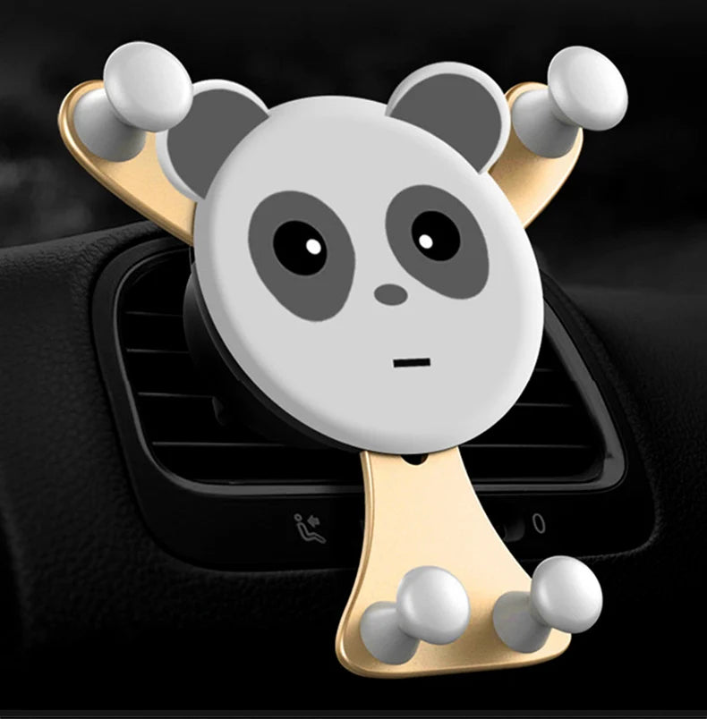 Gravity Car Phone Holder – Smile Face Air Vent Clip Mount