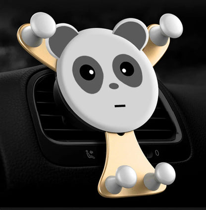 Gravity Car Phone Holder – Smile Face Air Vent Clip Mount
