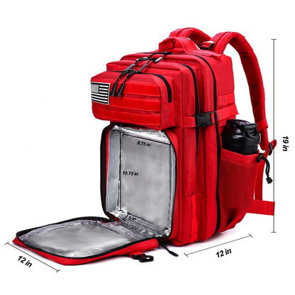 45L Meal Prep Backpack – Insulated Cooler Gym & Tactical Bag
