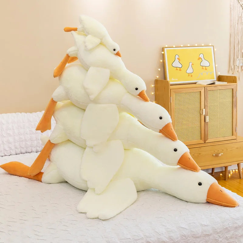Giant Goose Plush Body Pillow – Soft Stuffed Animal Cuddle Toy
