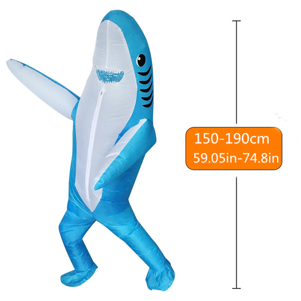 Inflatable Shark Costume for Adults & Kids – Funny Halloween Suit