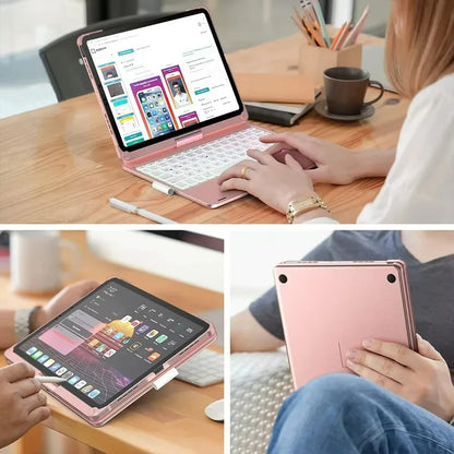 Keyboard Case for iPad Air M3 11/13 Inch & iPad 11th Gen A16