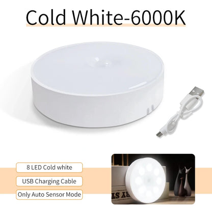 Motion Sensor LED Night Light – Rechargeable Cabinet & Wall Lamp
