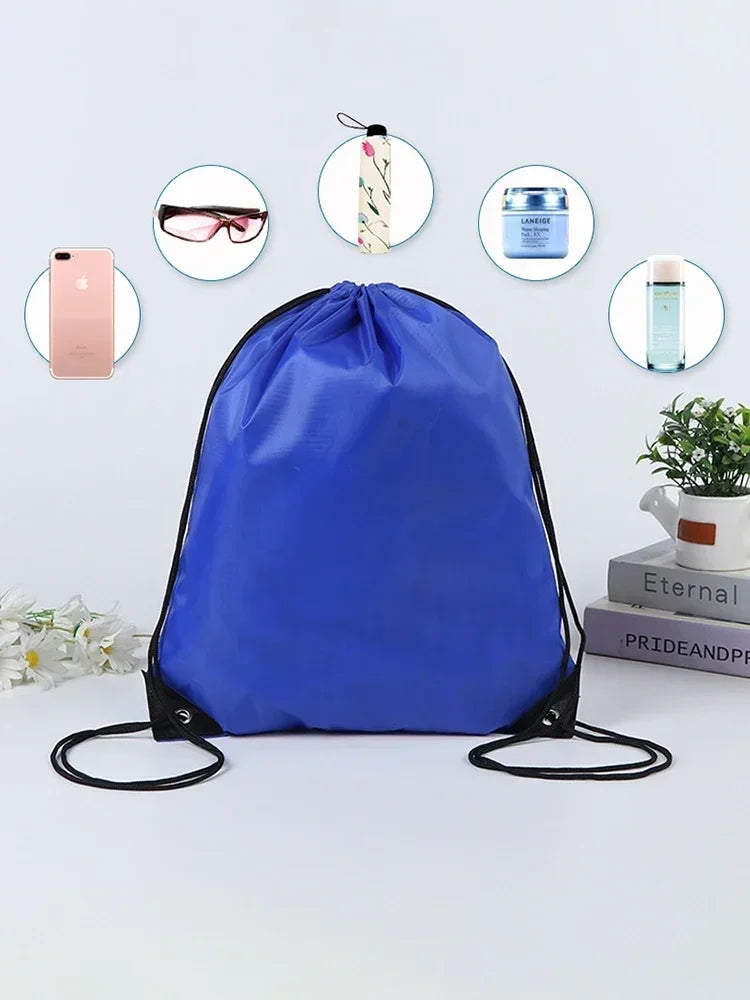Drawstring Backpack Bag – Lightweight Nylon Gym Sack
