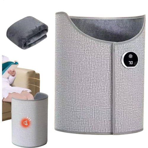 Under Desk Leg & Foot Warmer with Thermostat, LCD Display & Auto Shut-Off