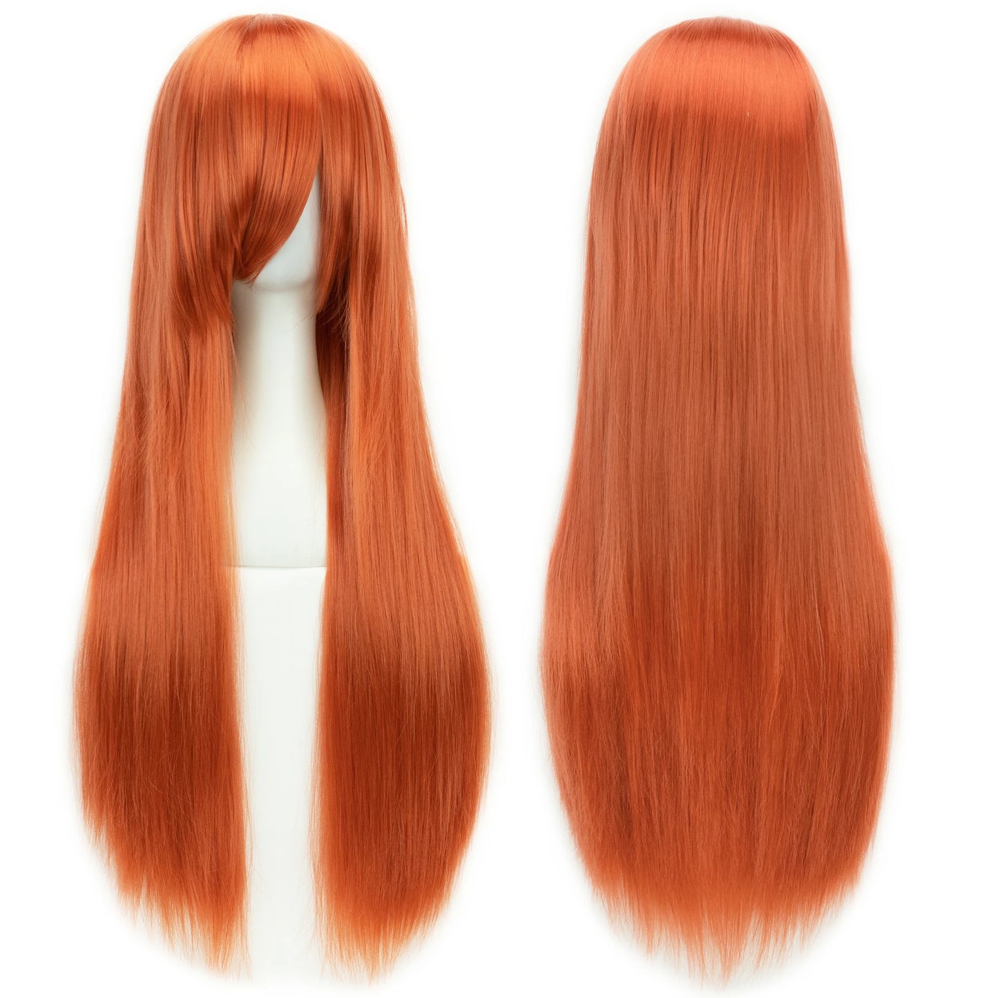 80cm Long Synthetic Cosplay Wig – Straight Hair, 36 Colors