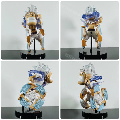 5 Piece One Piece Luffy Gear 5 Nika PVC Figure Set