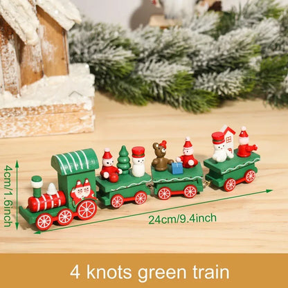 Christmas Wooden Train Decoration – Festive Holiday Ornament