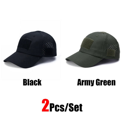Tactical Baseball Cap with Velcro Patch – Breathable Adjustable Hat