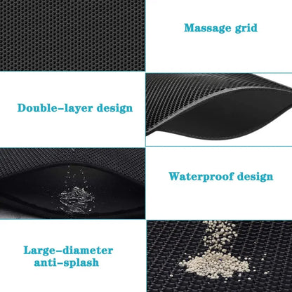 Cat Litter Mat – Double Layer Waterproof Non-Slip