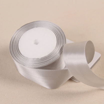 Silk Satin Ribbon – Multi-Size & Color for Wedding, Christmas & Party Decor