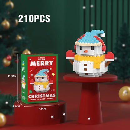 Christmas Micro Building Blocks Set – Santa, Reindeer & More