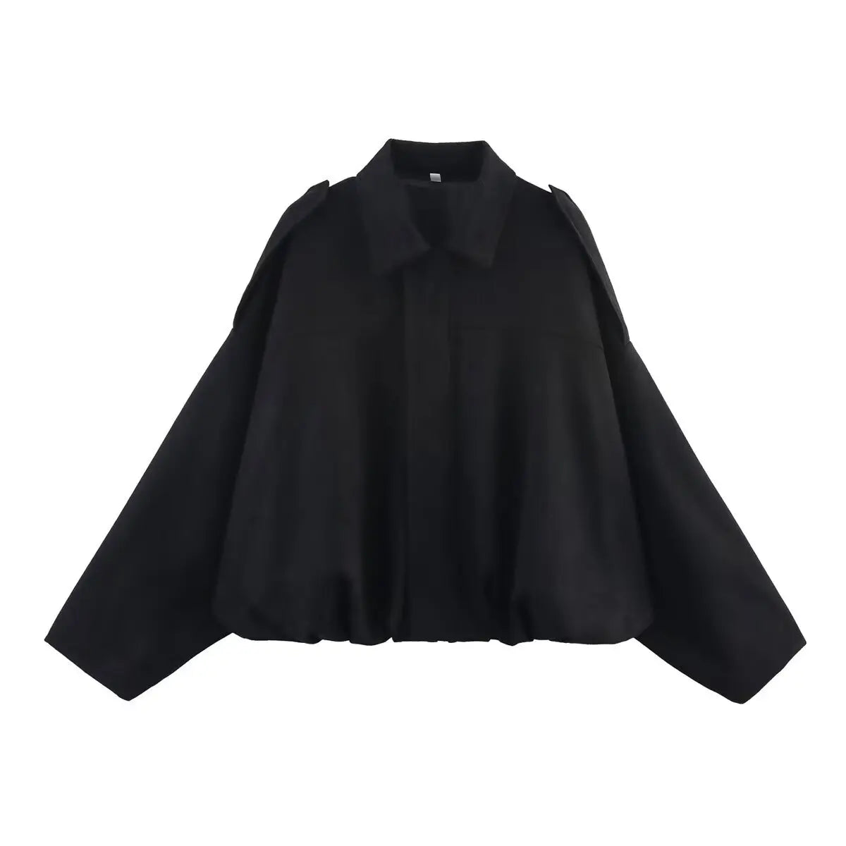 Women's Oversized Suede Bomber Jacket – Long Sleeve Zip-Up Streetwear Coat