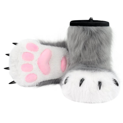 Animal Paw Slippers – Furry Claw Boots for Cosplay & Costume