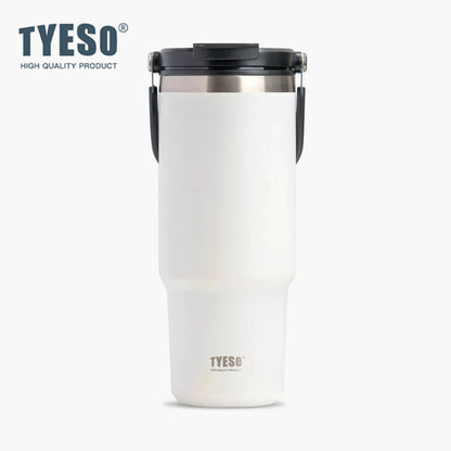 TYESO 40oz Insulated Tumbler with Handle – 1200ml Stainless Steel