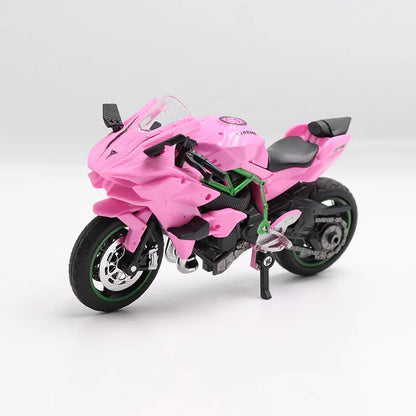 1:18 Ninja H2R Diecast Motorcycle Model with Working Suspension