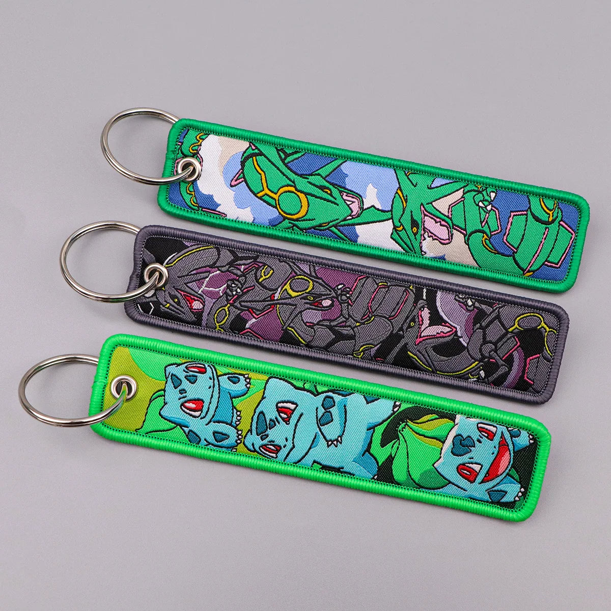 Anime Embroidered Keychain – Jet Tag Key Ring for Bags & Cars