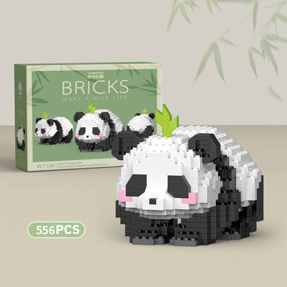 Panda Mini Building Blocks Set – Cute DIY Animal Brick Toy