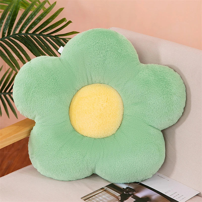Flower Shaped Plush Cushion – Cute Stuffed Pillow for Bedroom Decor