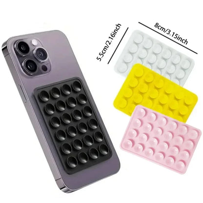 Silicone Suction Cup Phone Holder Pad Anti-Slip Wall & Desk Mount