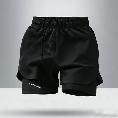 Men's 2-in-1 Running Shorts – Quick Dry Gym Shorts