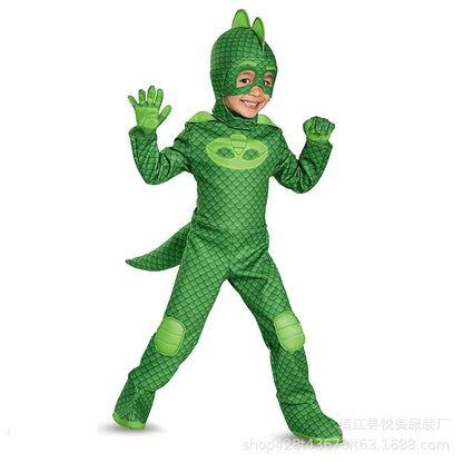 Kids Anime Hero Gecko Costume with Mask – Halloween Cosplay Suit