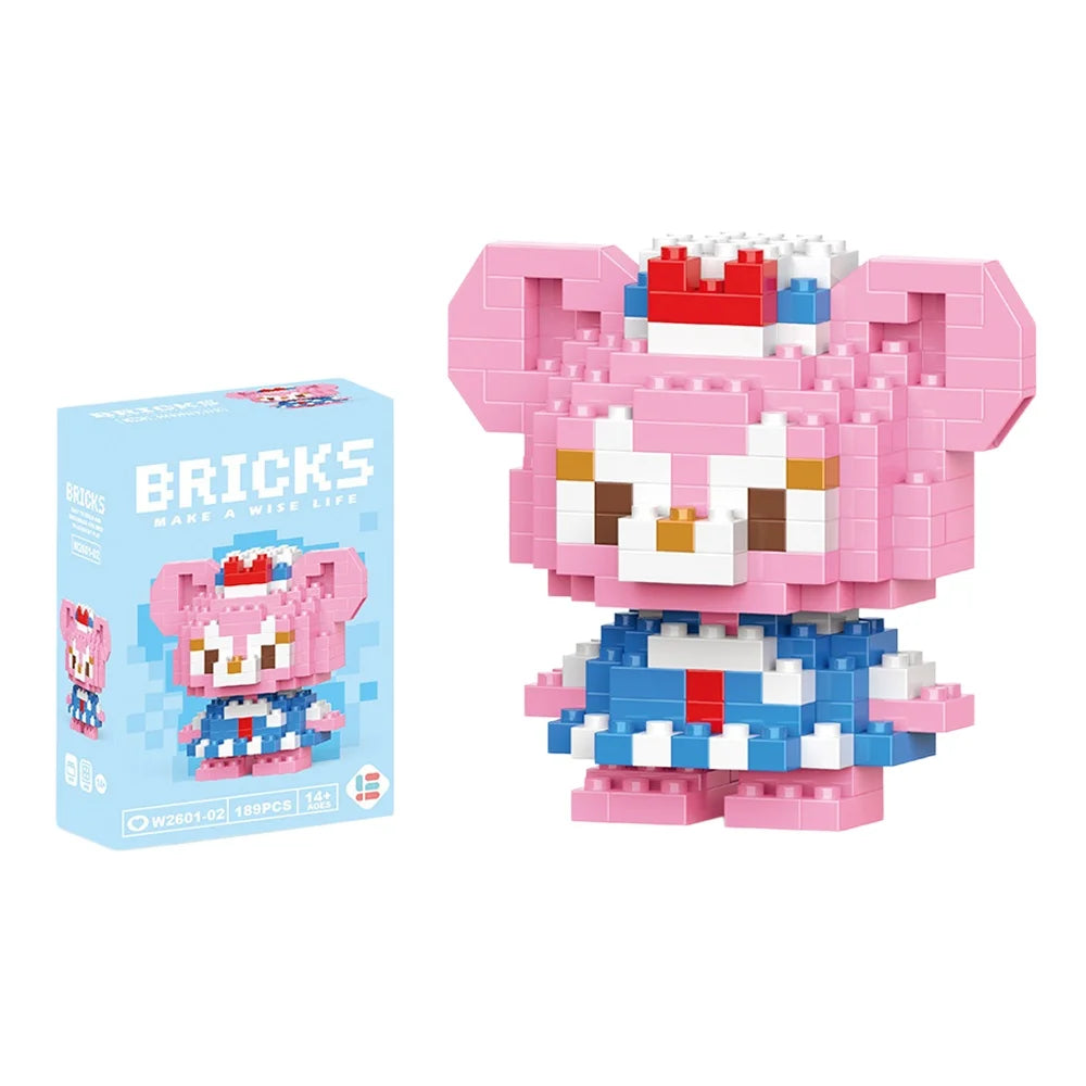 Cartoon Character Mini Building Blocks Set – DIY Brick Figures