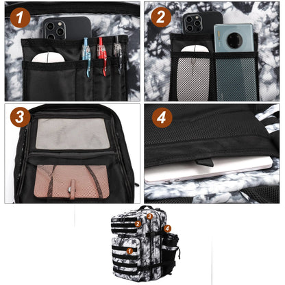 45L Tactical Backpack – Large Military Rucksack for Hiking & Gym
