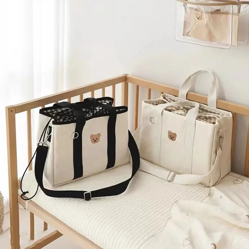 Diaper Bag Tote with Stroller Straps for Moms
