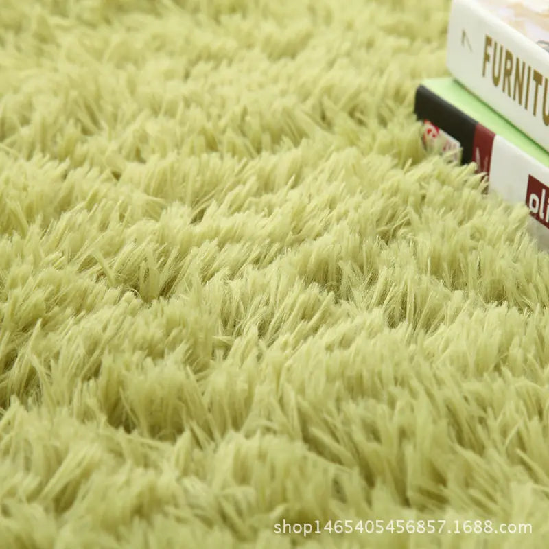 Gradient Fluffy Area Rug – Soft Shaggy Carpet for Bedroom & Living Room