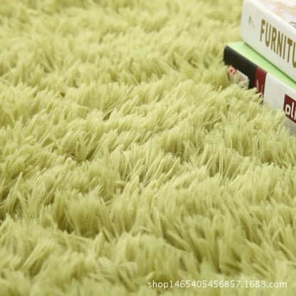 Gradient Fluffy Area Rug – Soft Shaggy Carpet for Bedroom & Living Room