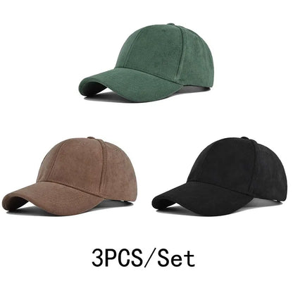 Solid Color Baseball Cap – Unisex Retro Adjustable Hat