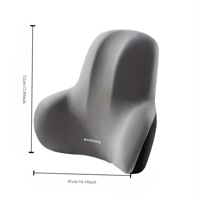 Memory Foam Lumbar Support Cushion with Washable Cover