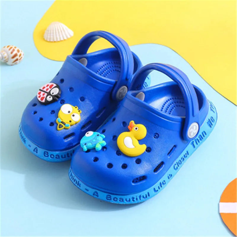 Kids Cartoon Clog Sandals – Lightweight Summer Garden Shoes