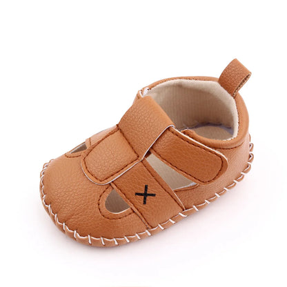 Baby Hollow Sandals – Soft PU Sole for Boys & Girls 0–18 Months