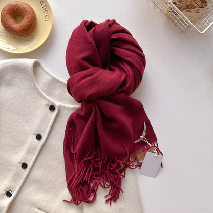 Cashmere Winter Scarf for Women – Warm Long Pashmina Shawl