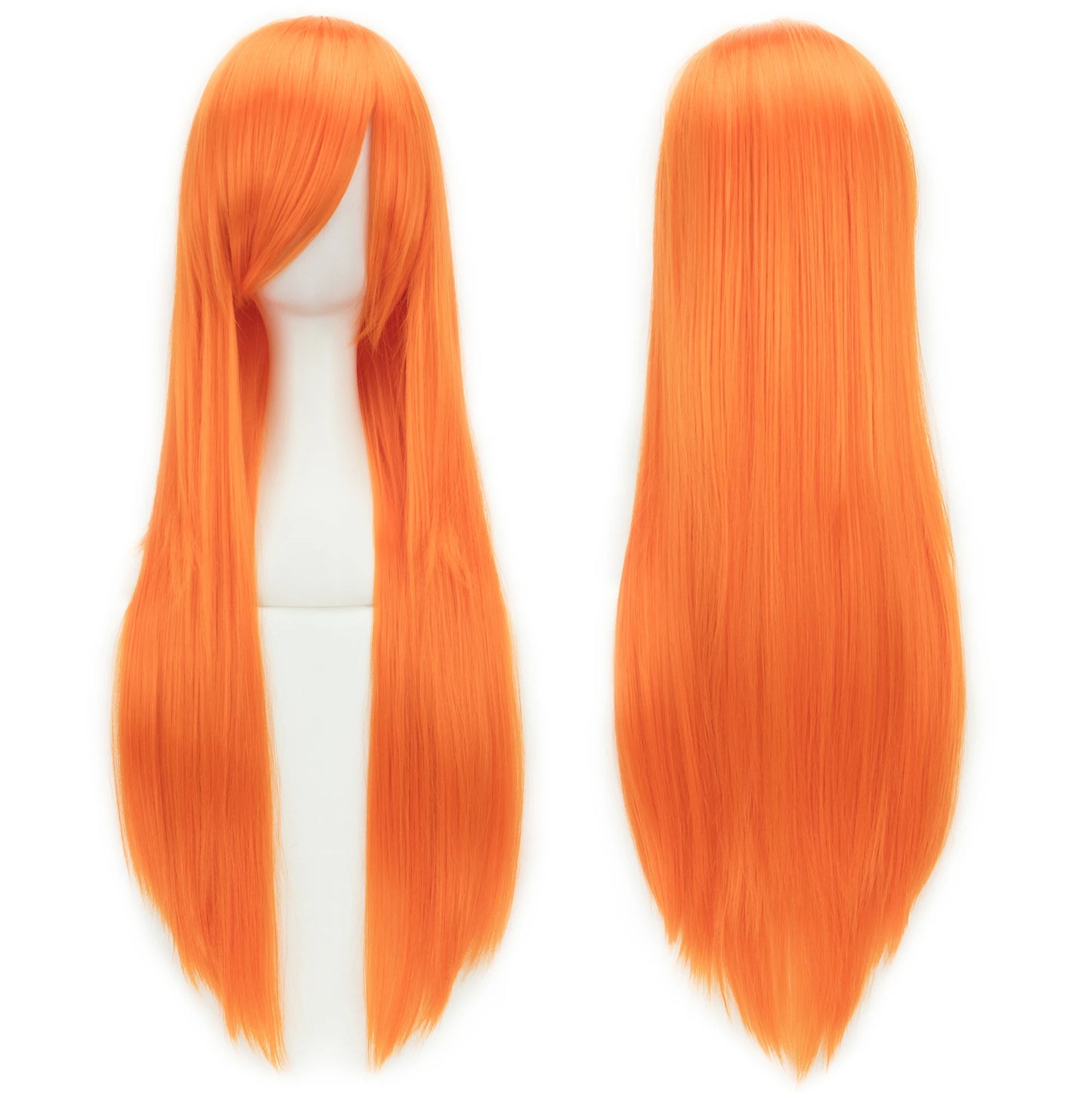 80cm Long Synthetic Cosplay Wig – Straight Hair, 36 Colors